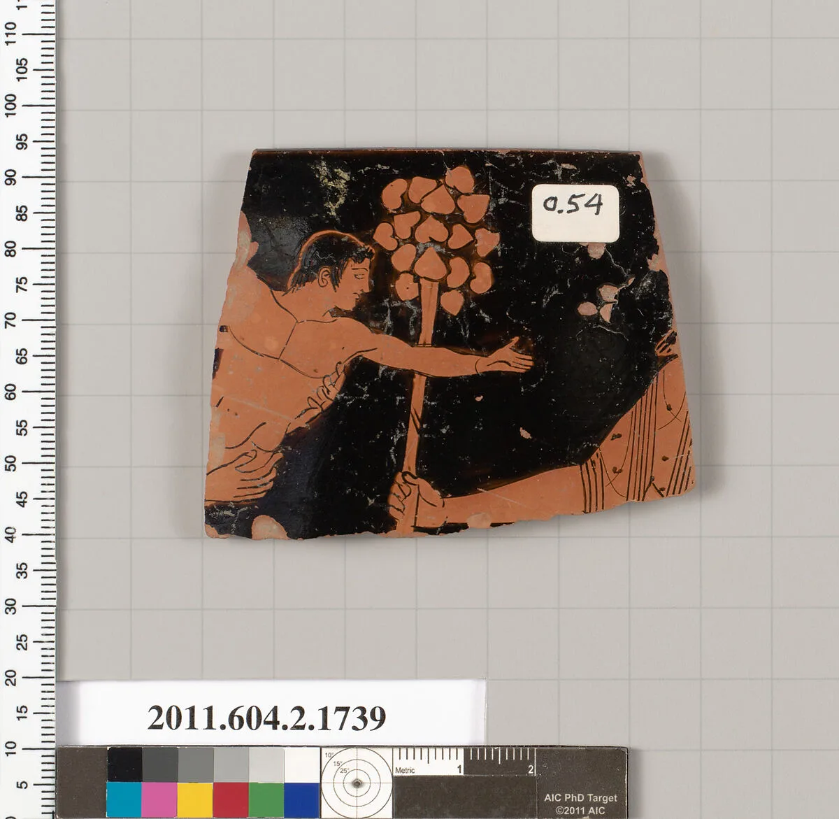 Terracotta rim fragment of a skyphos (deep drinking cup) — Lewis Painter