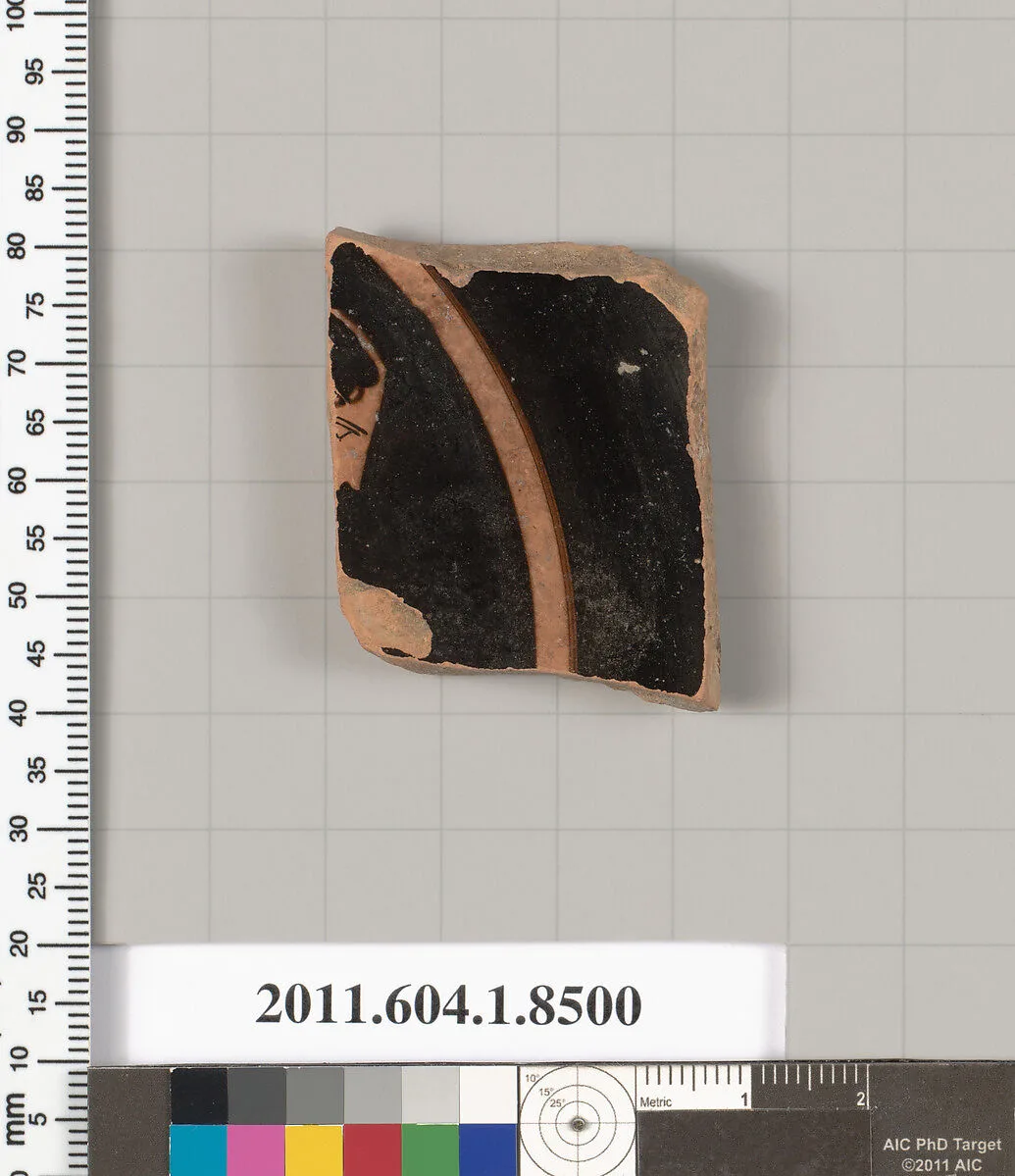 Terracotta fragment of a stemless kylix (drinking cup) — Unknown
