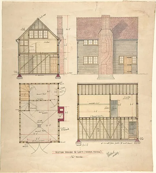 Motor House and Loft (Timber frame) — Ernest Geldart
