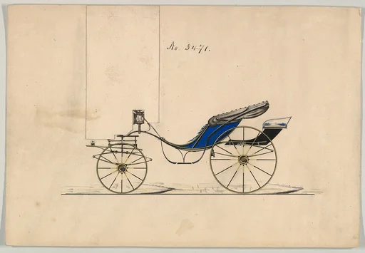 Design for Cabriolet or Victoria, no. 3471