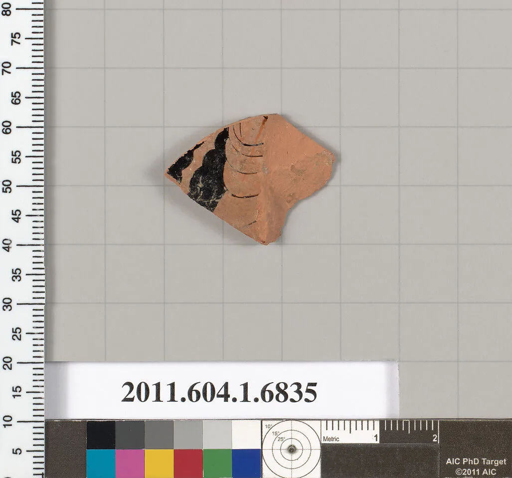 Terracotta fragment of a kylix (drinking cup) — Unknown