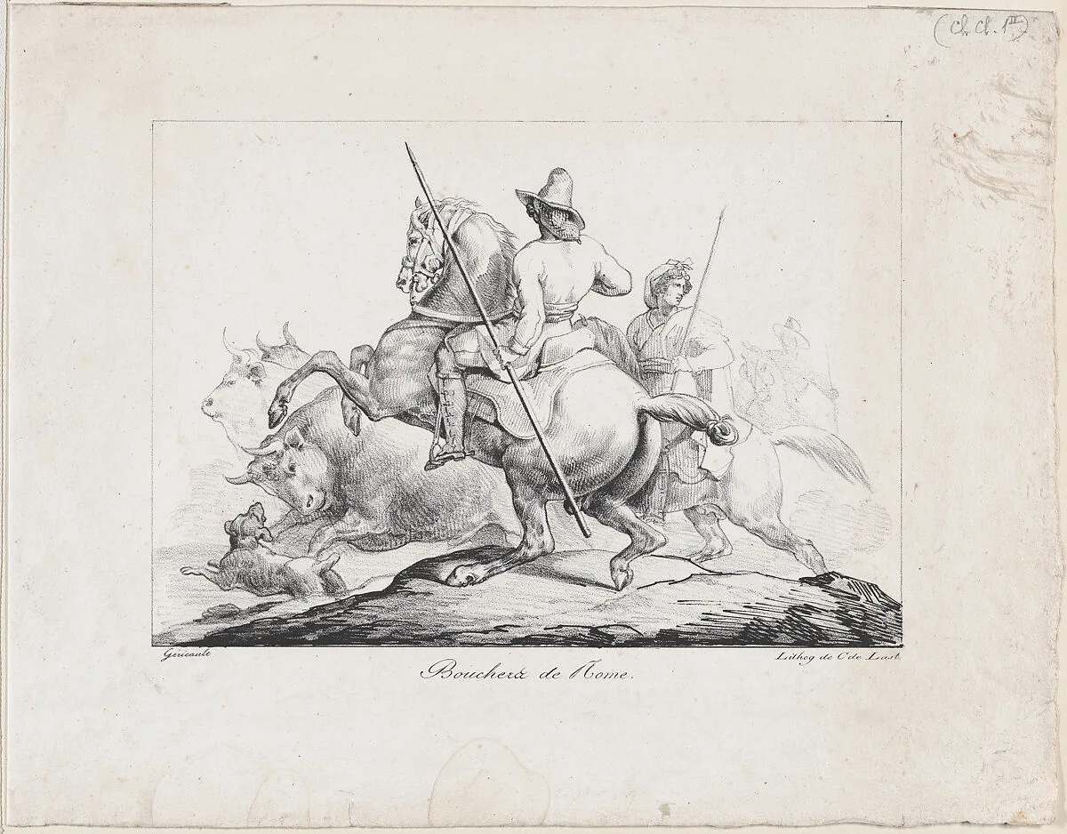 Bouchers de Rome — Théodore Gericault|Charles de Lasteyrie