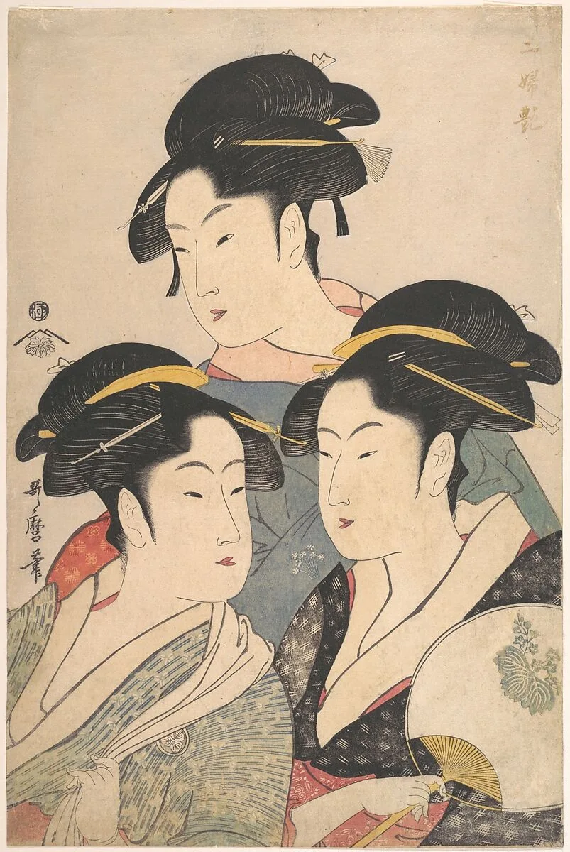 三婦艶|Three Beauties of the Kwansei Period — Kitagawa Utamaro