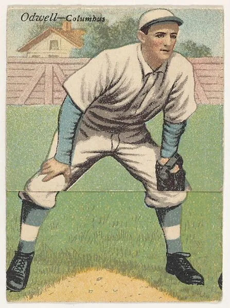 Odwell, Columbus, from the Mecca Double Folder series (T201) — Mecca Cigarettes