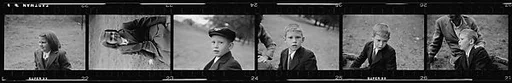 [104 Portraits of Young Girl and Boy on Lawn: "Alexander"]