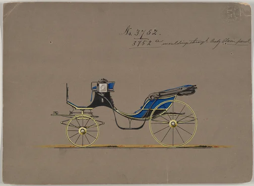 Design for Cabriolet or Victoria, no. 3752