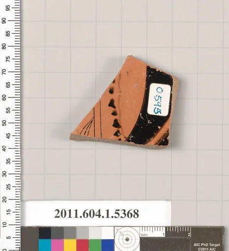 Terracotta fragment of a kylix (drinking cup)