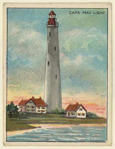 Cape May Light, from the "Lighthouse Series" (T77), issued with Hassan Cigarettes by the American Tobacco Company — American Tobacco Company