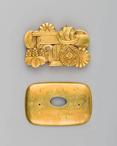 Cord Ornament (Kanemono) with Back Plate