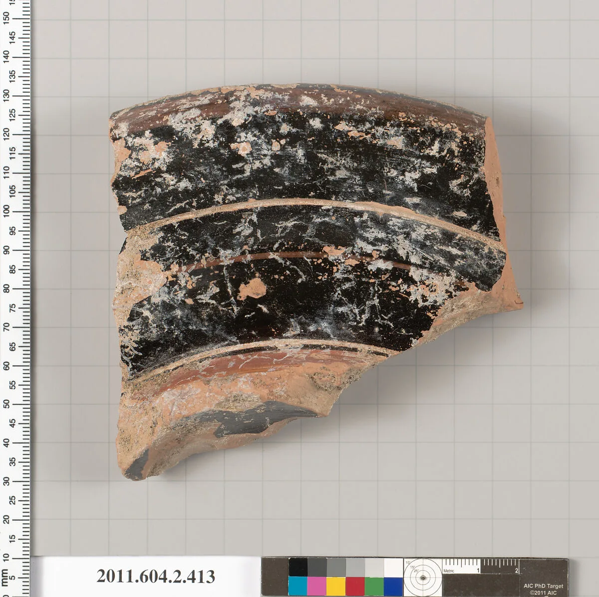 Terracotta fragment of a column-krater (bowl for mixing wine and water) — Unknown