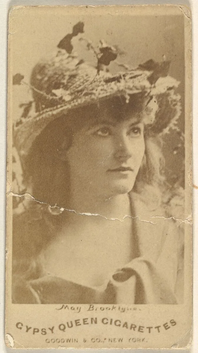 May Brooklyne, from the Actors and Actresses series (N171) for Gypsy Queen Cigarettes — Goodwin & Company