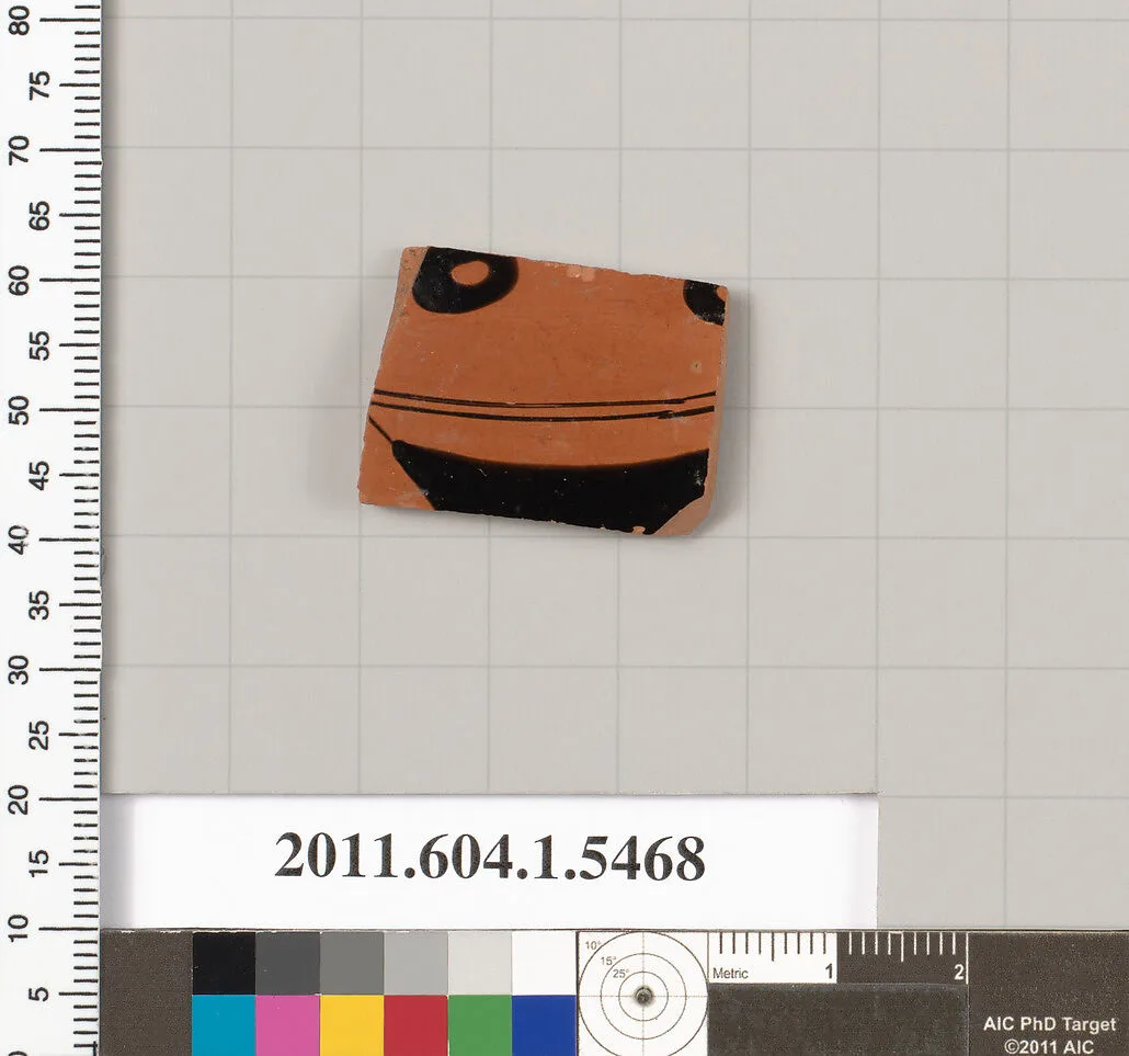 Terracotta fragment of a kylix (drinking cup) — Unknown