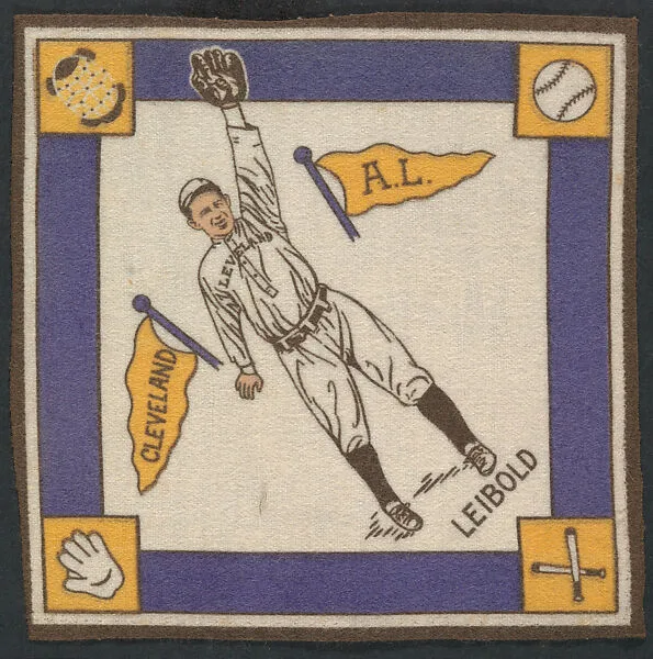 Nemo Leibold, Cleveland, American League from Baseball Players Felt Blanket series (B18) — Unknown