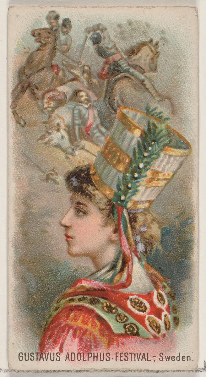 Gustavus Adolphus Festival, Sweden, from the Holidays series (N80) for Duke brand cigarettes — W. Duke, Sons & Co.|George S. Harris & Sons