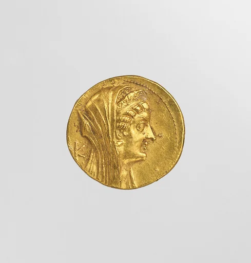 Octodrachm with image of Arsinoe II