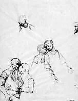 Study for Judas Kiss: Christ and Judas