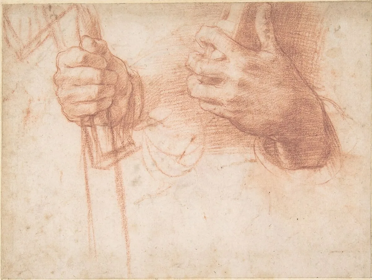 Studies of Hands — Andrea del Sarto (Andrea d'Agnolo)