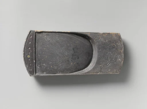 宋 琴形石硯|Inkstone in the form of a qin (zither)