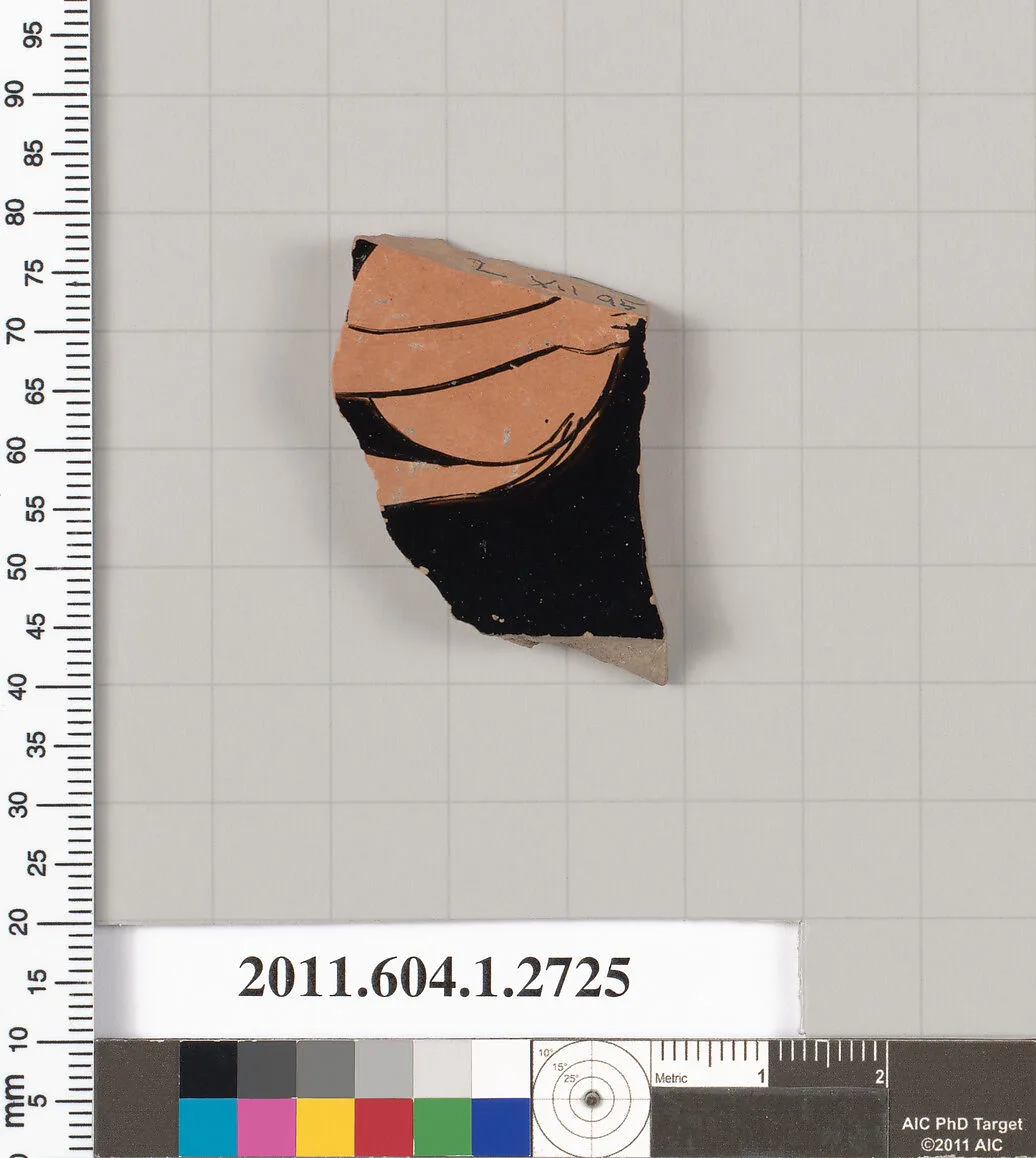 Terracotta fragment of a kylix (drinking cup) — Unknown