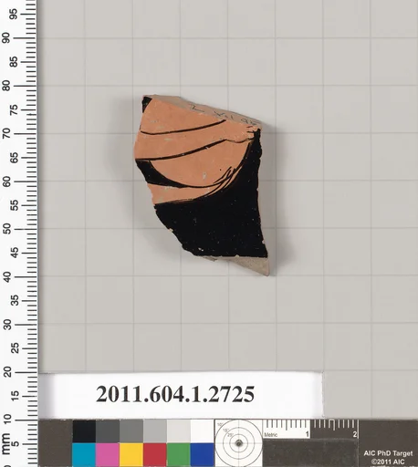 Terracotta fragment of a kylix (drinking cup)