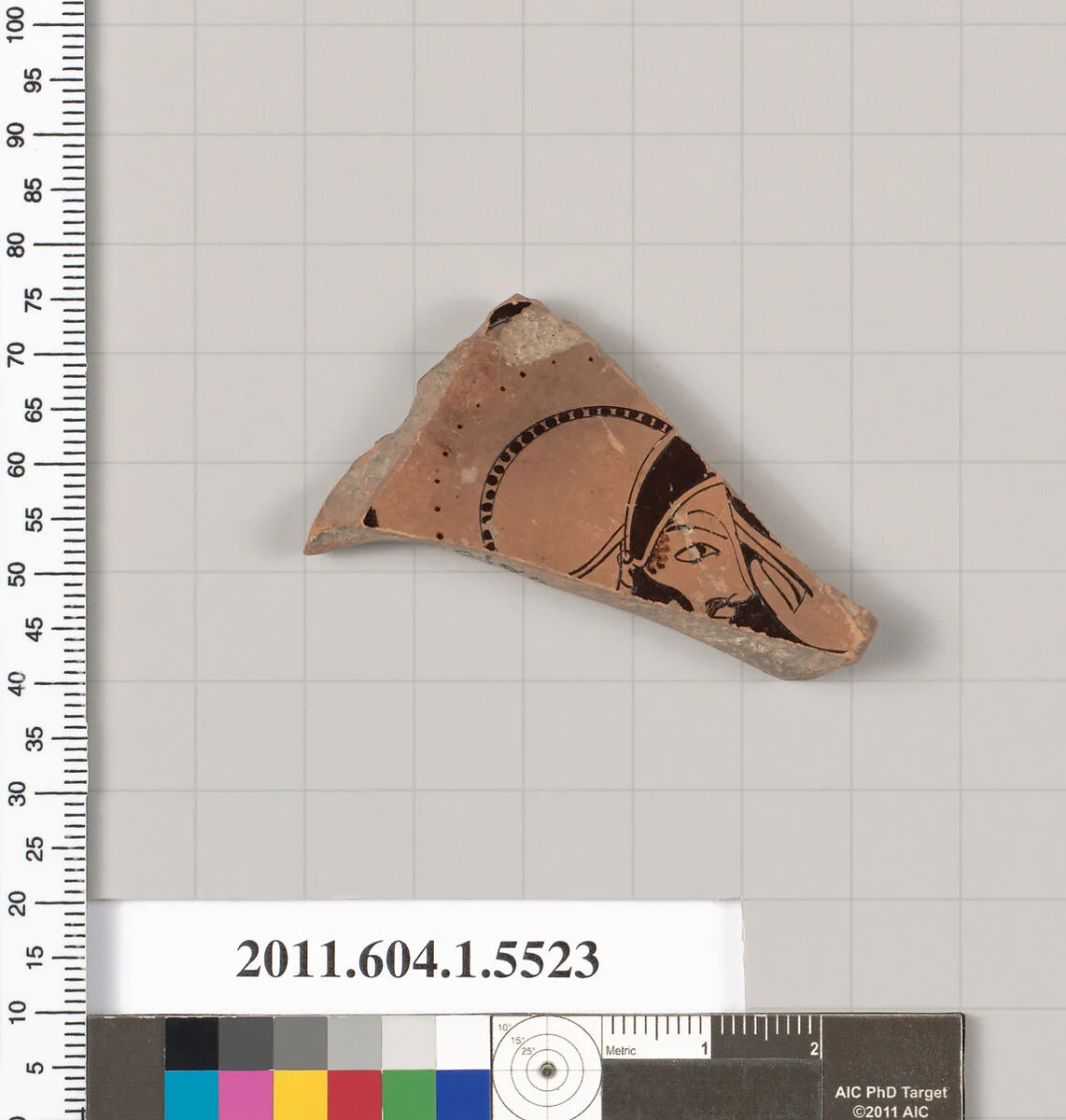 Terracotta fragment of a kylix (drinking cup) — Unknown