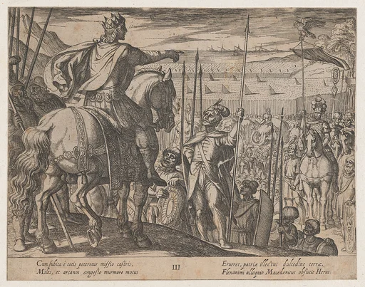 Plate 3: Alexander Instructing his Soldiers, from The Deeds of Alexander the Great