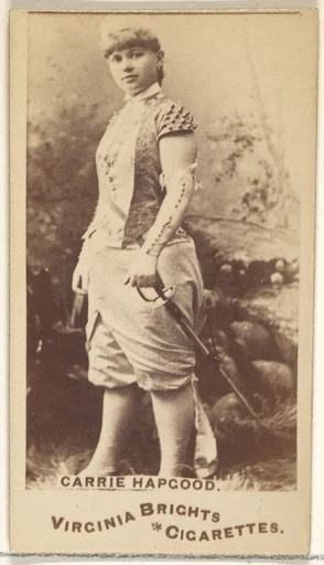 Carrie Hapgood, from the Actors and Actresses series (N45, Type 1) for Virginia Brights Cigarettes