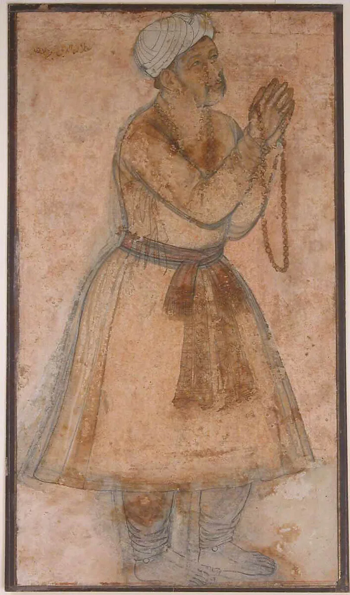 Portrait of Emperor Akbar Praying — Unknown