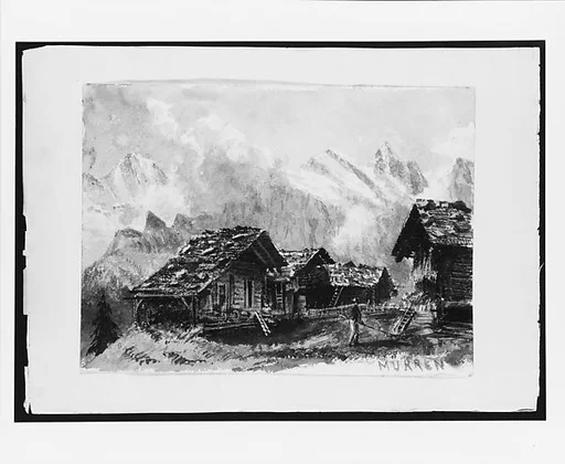 Chalets, Mürren (from "Splendid Mountain Watercolours" Sketchbook)