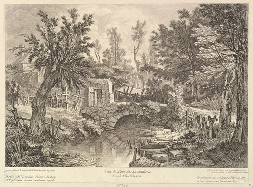 View of the Bridge of Washerwomen at the Peasant House