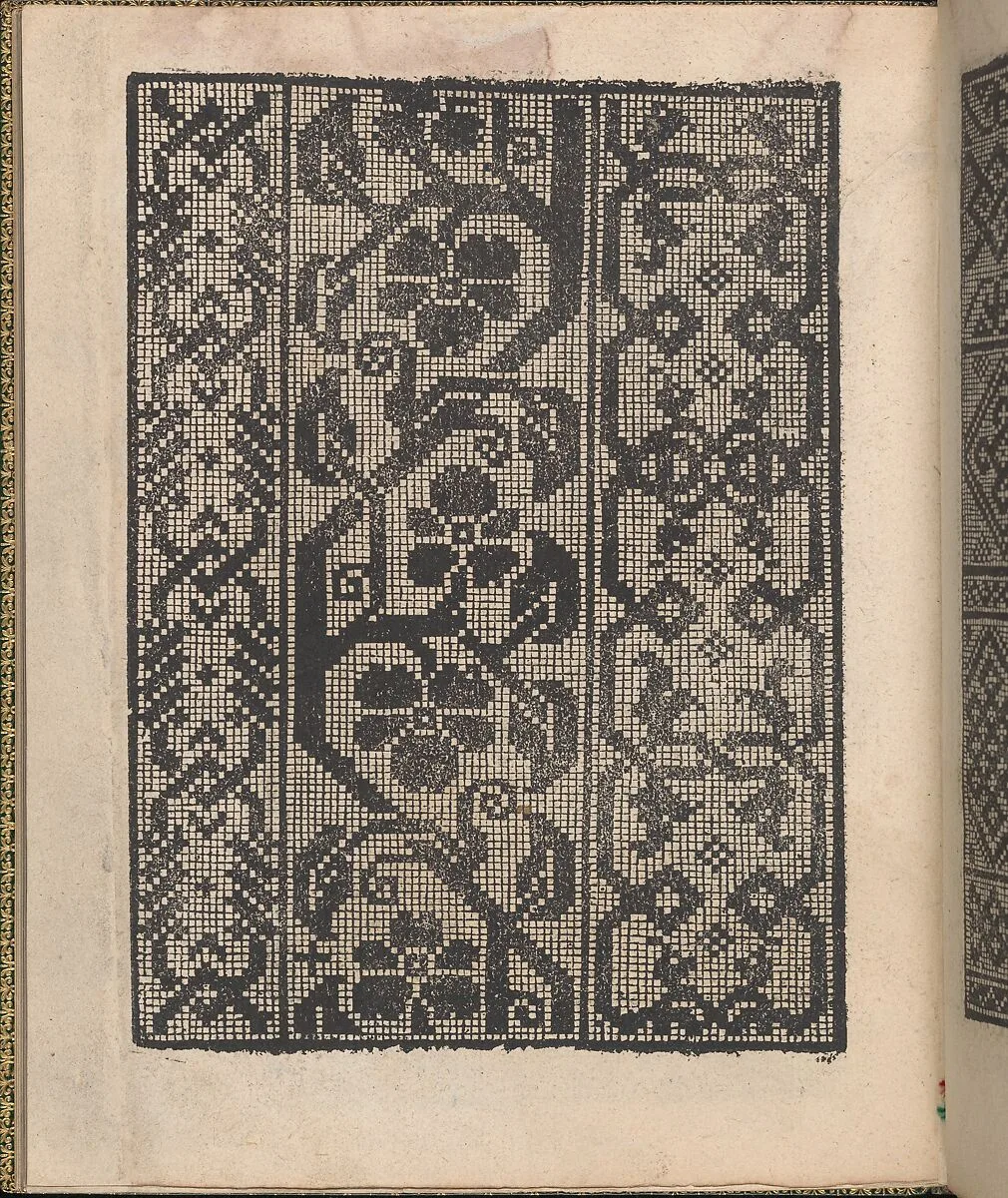 Ornamento delle belle & virtuose donne, page 21 (verso) — Matteo Pagano|Lloyd, Wallis & Lloyd