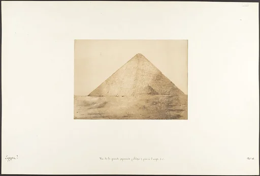 Vue de la grande pyramide (Chéops) prise à l'angle S.E.