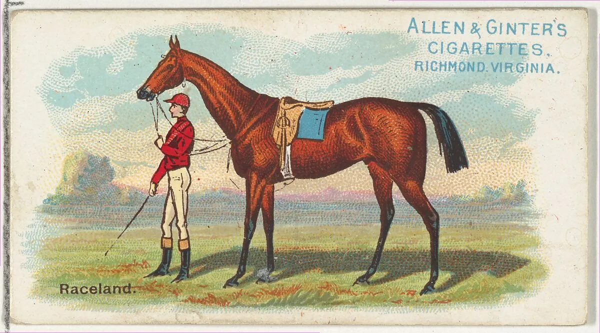 Raceland, from The World's Racers series (N32) for Allen & Ginter Cigarettes — Allen & Ginter|Lindner, Eddy & Claus