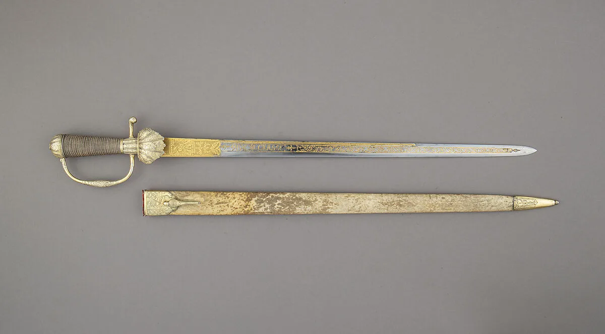 Hunting Sword with Scabbard — Unknown
