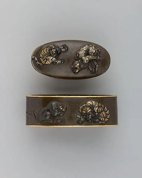 Sword-Hilt Collar and Pommel (Fuchigashira) — Unknown