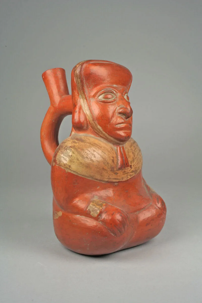 Bottle, Seated Figure — Unknown