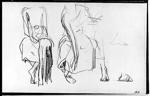Seated Javanese Dancers (from Sketchbook of Javanese Dancers)