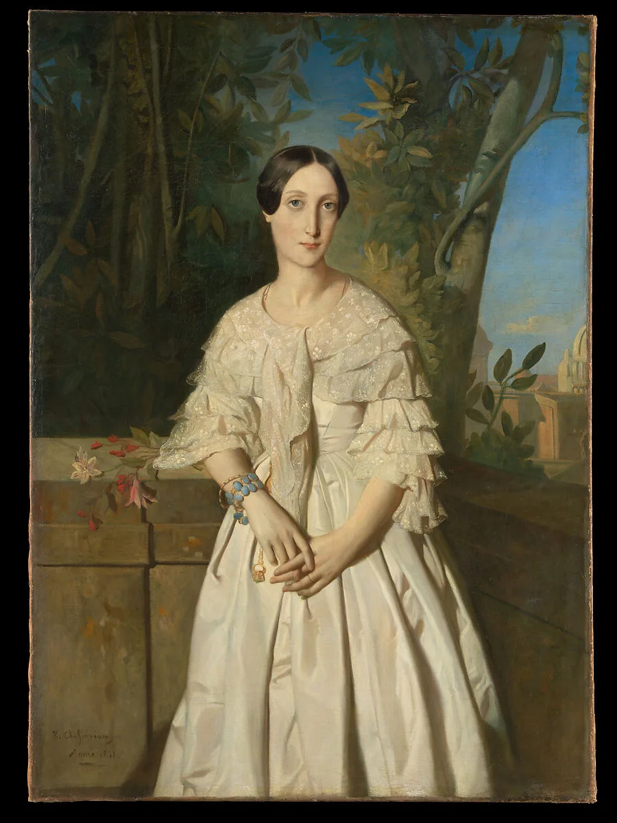 Comtesse de La Tour-Maubourg (Marie-Louise-Charlotte-Gabrielle Thomas de Pange, 1816–1850) — Théodore Chassériau