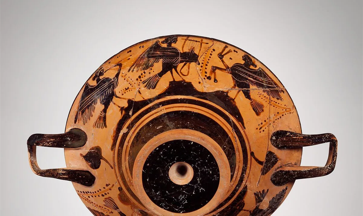 Terracotta kylix (drinking cup) — Unknown