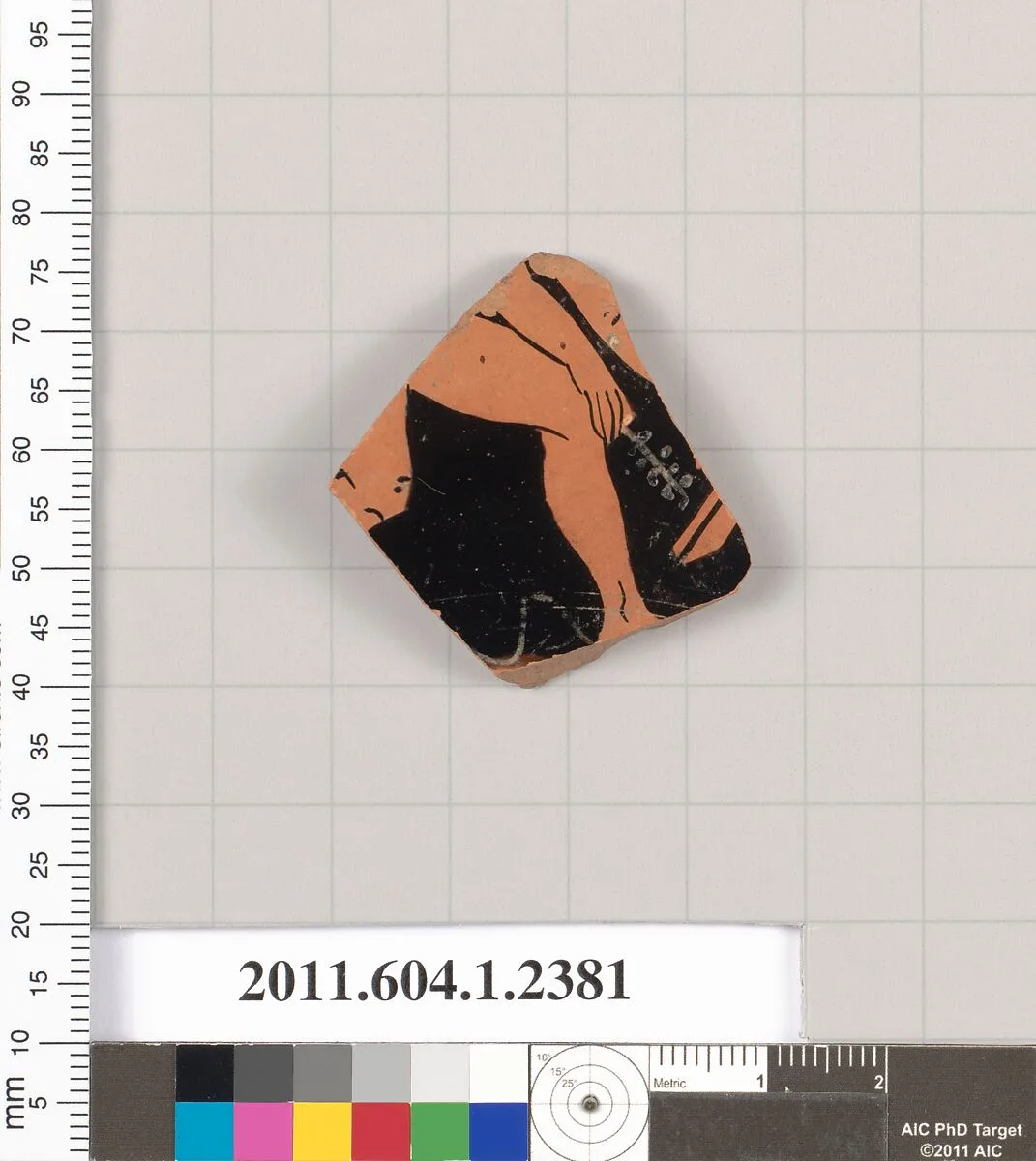 Terracotta fragment of a kylix (drinking cup) — Unknown