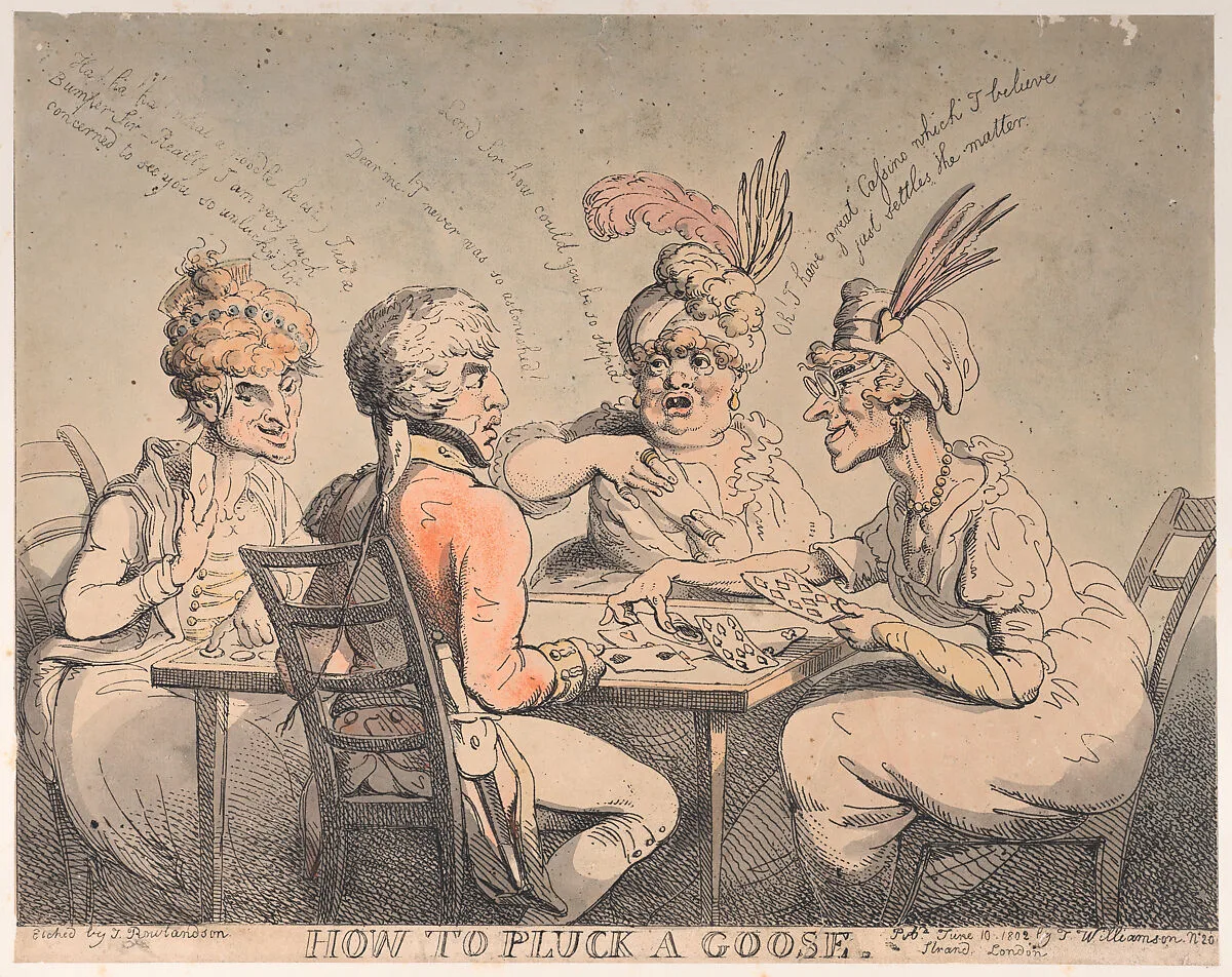 How to Pluck a Goose — Thomas Rowlandson|Thomas Williamson