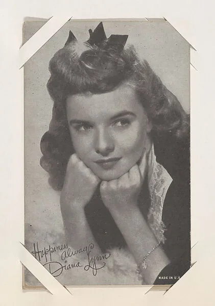 Diana Lynn from Movie Stars Exhibit Cards series (W401) — Unknown