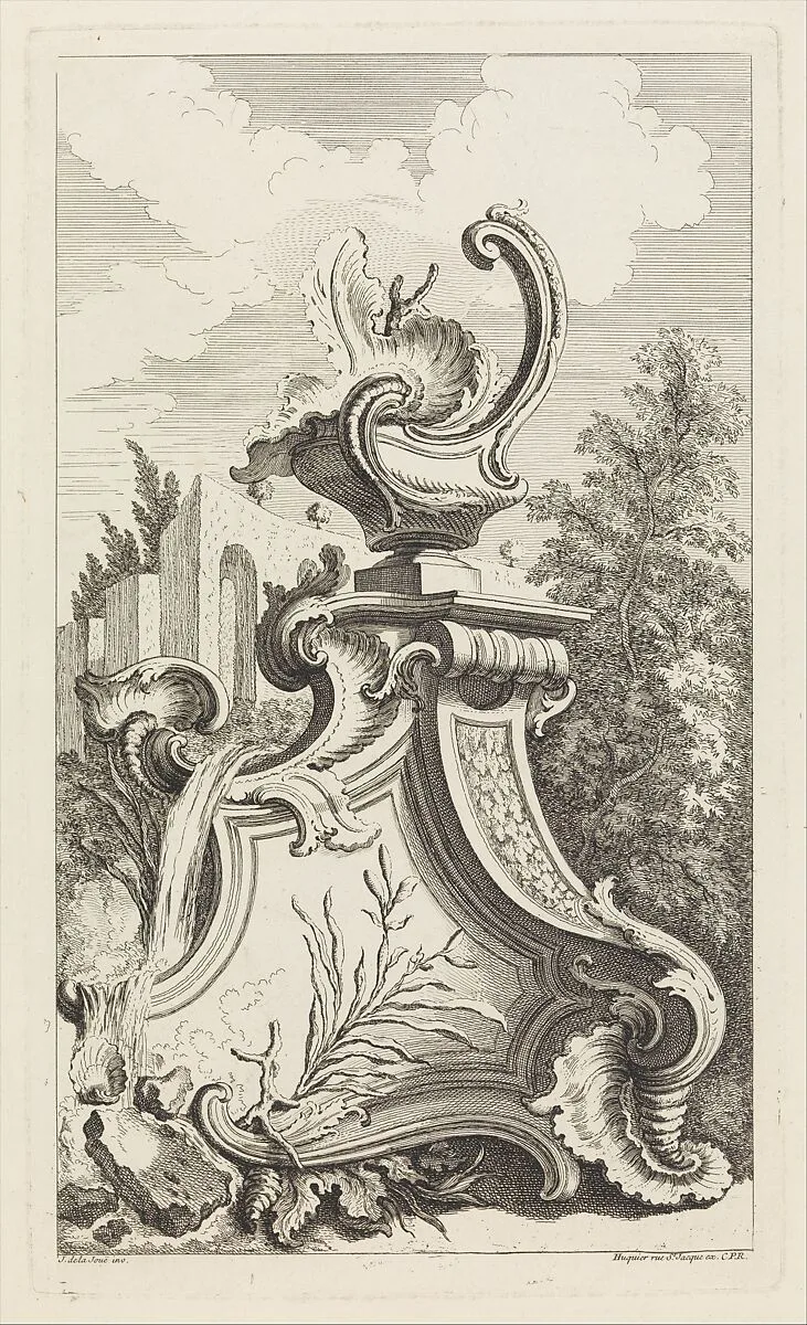 Plate from Book of Vases — Jacques de La Joue the Younger|Chez Huquier