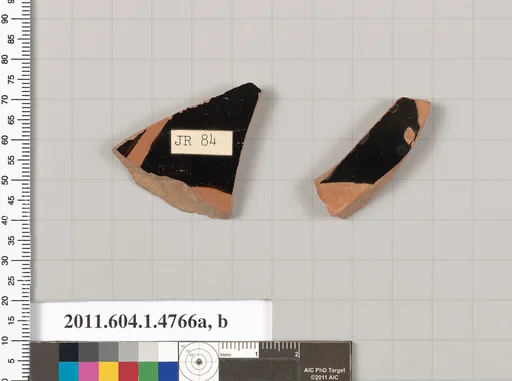 Terracotta fragments of kylikes (drinking cups)