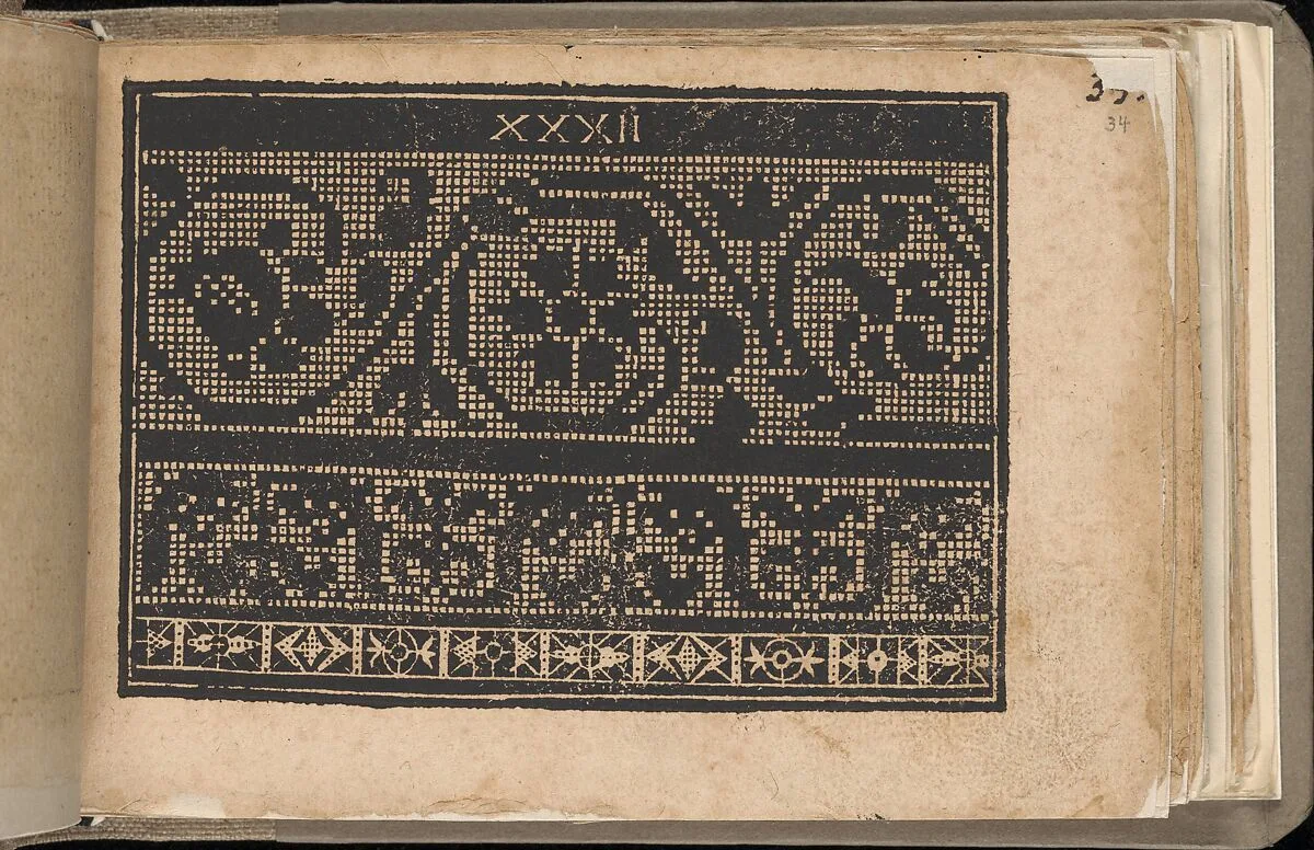 Schön newes Modelbuch (Page 34r) — Sigismundus Latomus