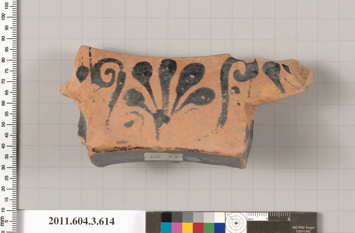Terracotta fragment of a column-krater (bowl for mixing wine and water) — Unknown