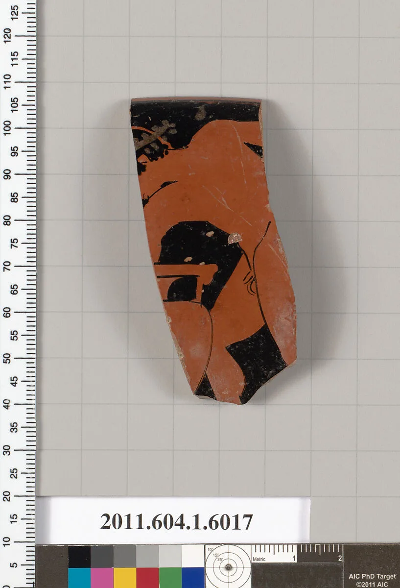 Terracotta rim fragment of a kylix (drinking cup) — Unknown
