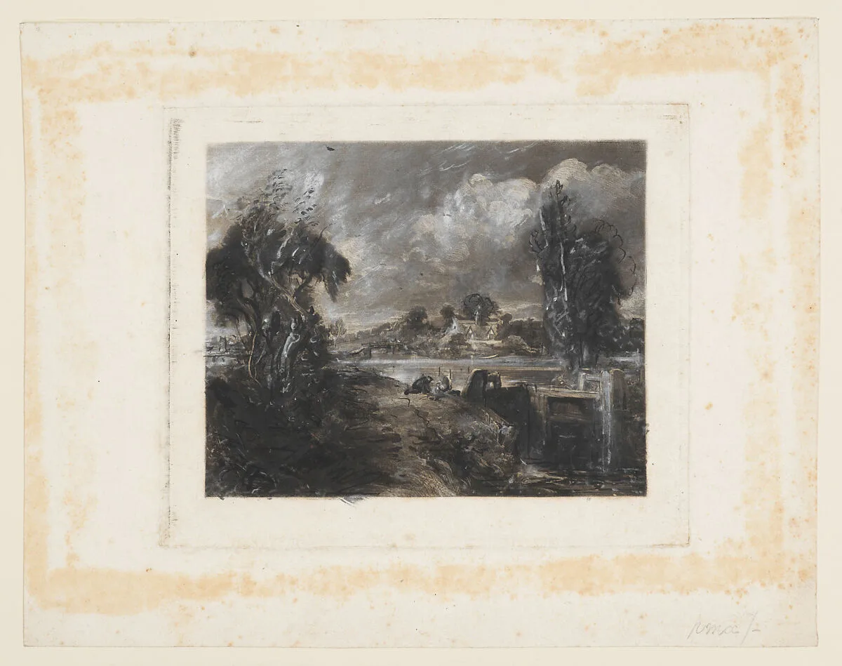 A Lock on the Stour — David Lucas|John Constable