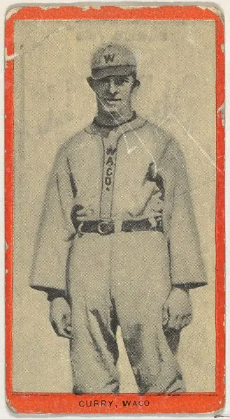 Curry, Waco, Texas League, from the Baseball Players (Red Borders) series (T210) issued by Old Mill Cigarettes — Old Mill Cigarettes, Virginia