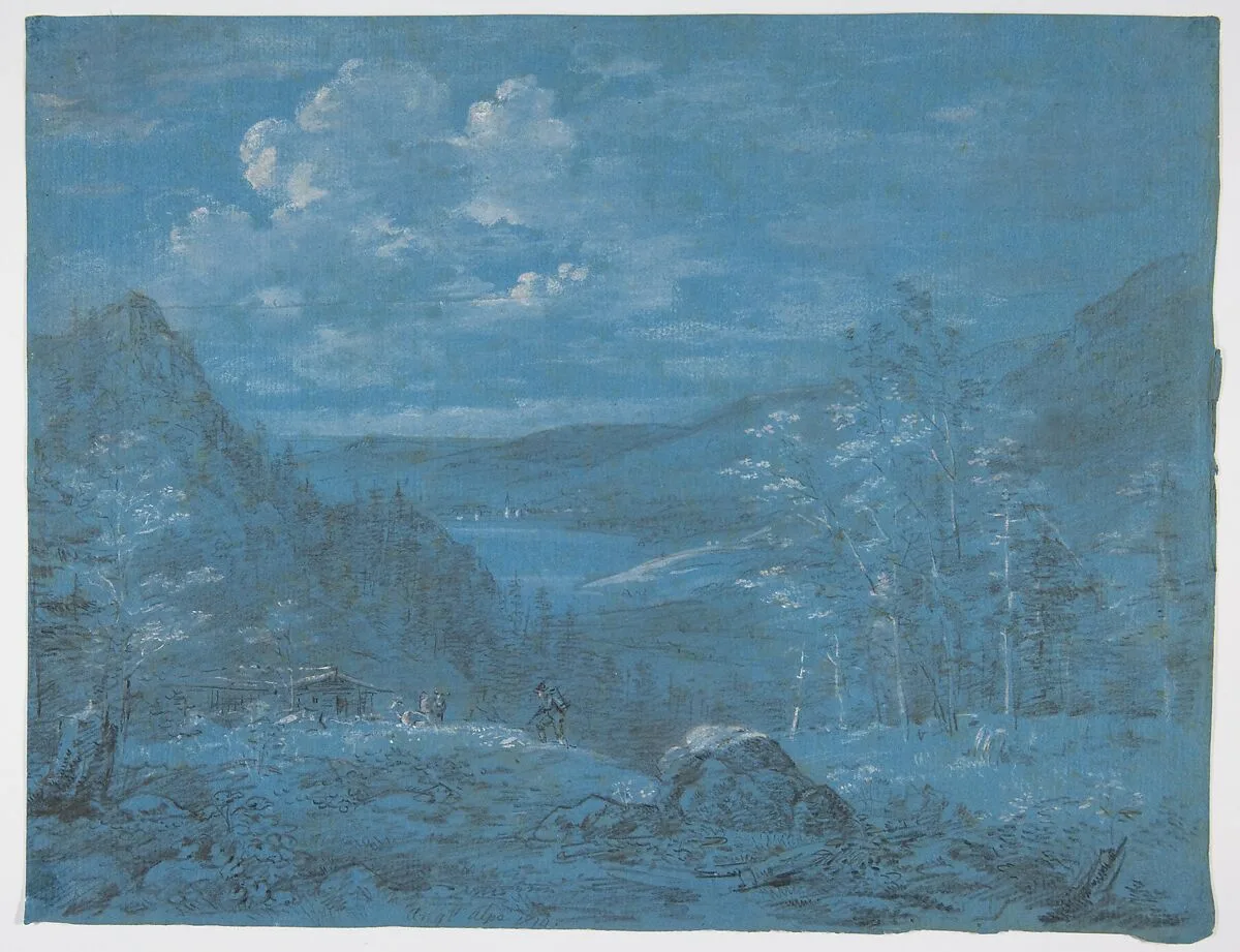 View of the Ankl-Alpe and the Schliersee — Johann Georg von Dillis